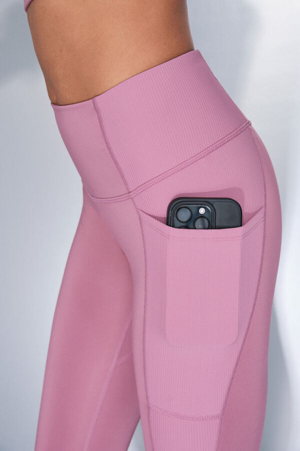 Dash and Stars Legging court rose 4D STRETCH rose