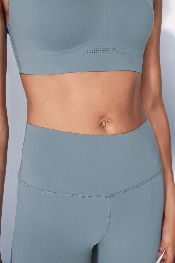 Dash and Stars Capri COMPRESSIVE leggings blue blue