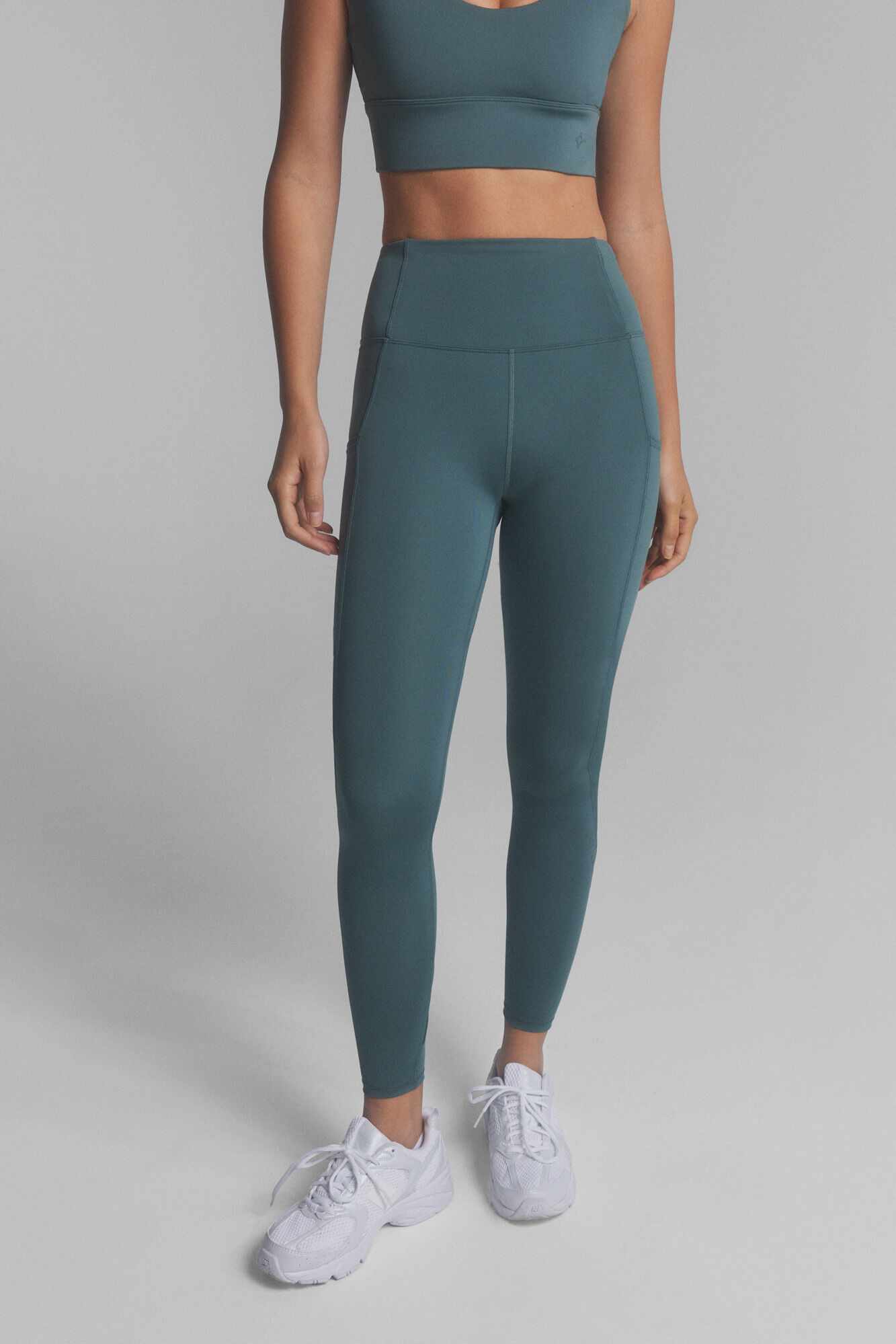 Dash and Stars Green ankle 4D STRETCH leggings