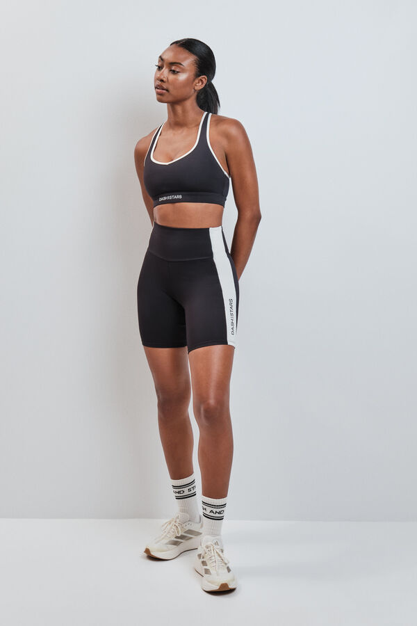 Dash and Stars Black 4D Stretch sports bra black