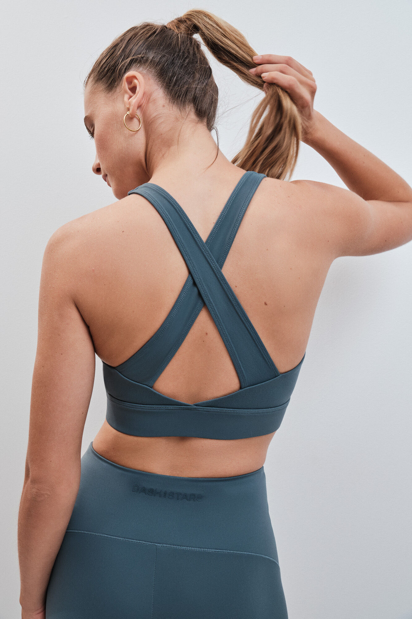 Dash and Stars Green sports bra SOFT MOVE