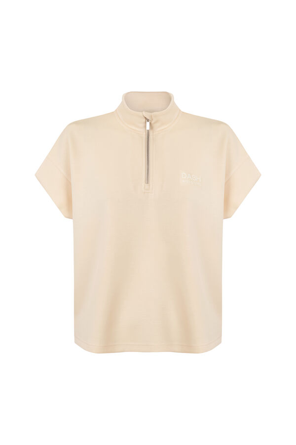 Dash and Stars Žuta mekana viskozna majica kratkih rukava printed