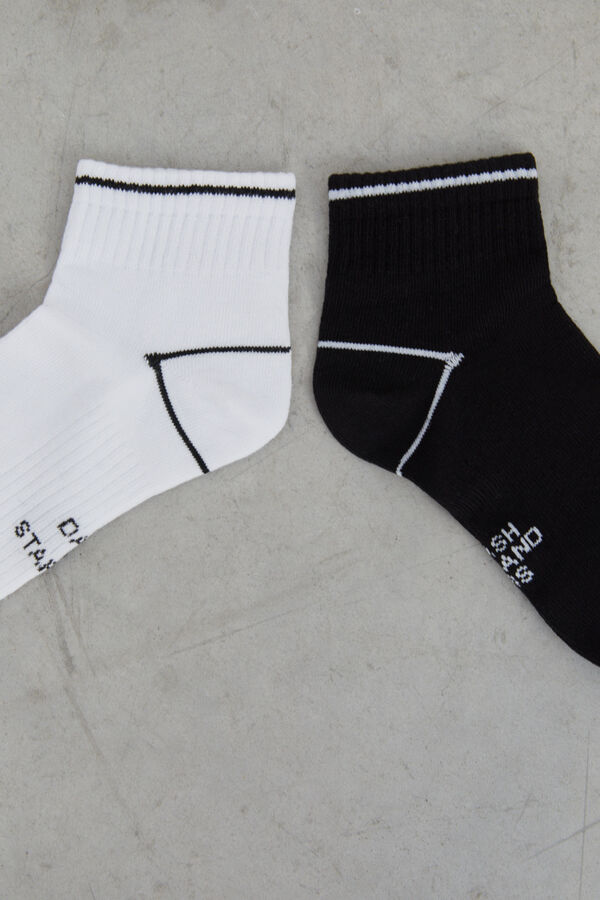 Dash and Stars Pakiranje od 3 para kratkih tehničkih čarapa black
