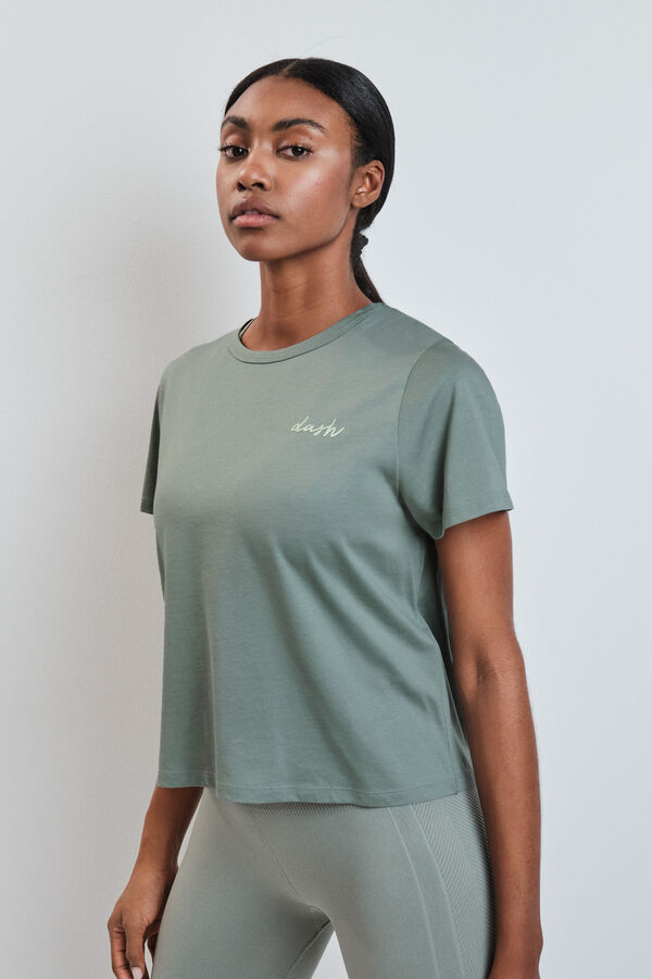 Dash and Stars T-shirt &agrave; manches courtes extra doux vert vert