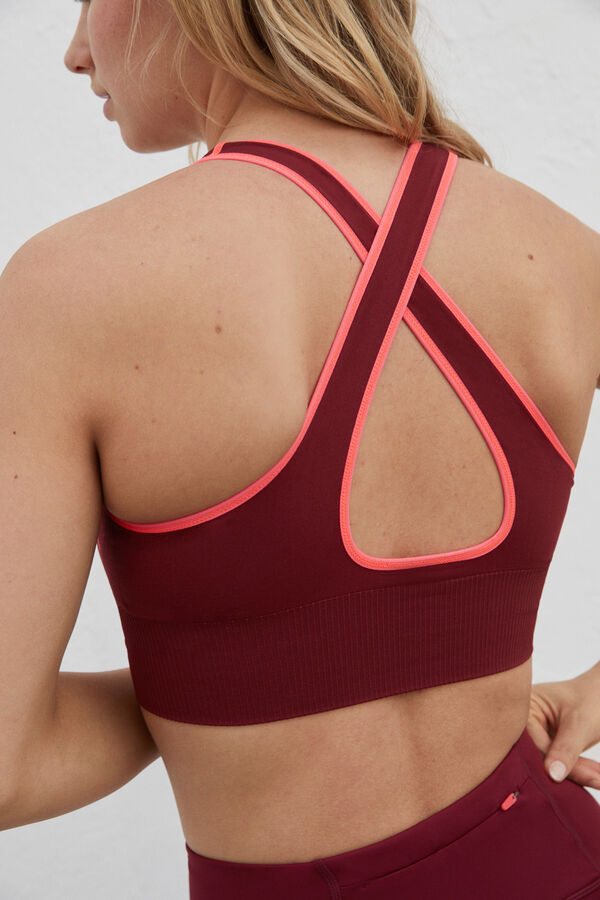 Dash and Stars Top deportivo reversible Seamless rouge