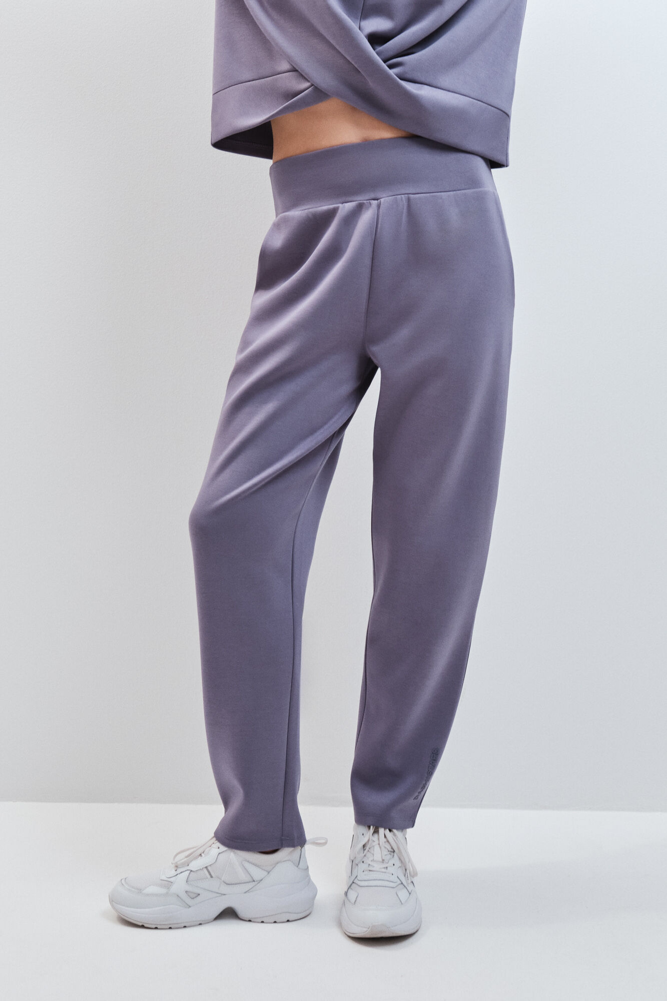 Dash and Stars Blue soft touch jogger long trousers