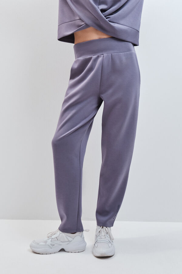 Dash and Stars Blue soft touch jogger long trousers blue