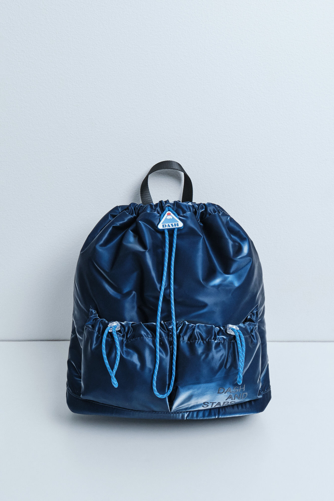 Dash and Stars Blue metallic sports backpack
