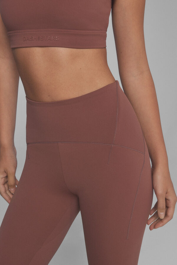 Dash and Stars Legging SOFT MOVE crop marron nude