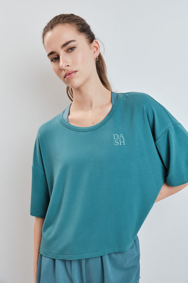 Dash and Stars Green Koszulka z kr&oacute;tkim rękawem bardzo miękka green