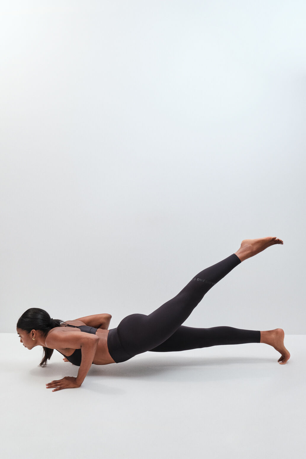 Dash and Stars Black 4D STRETCH long leggings
