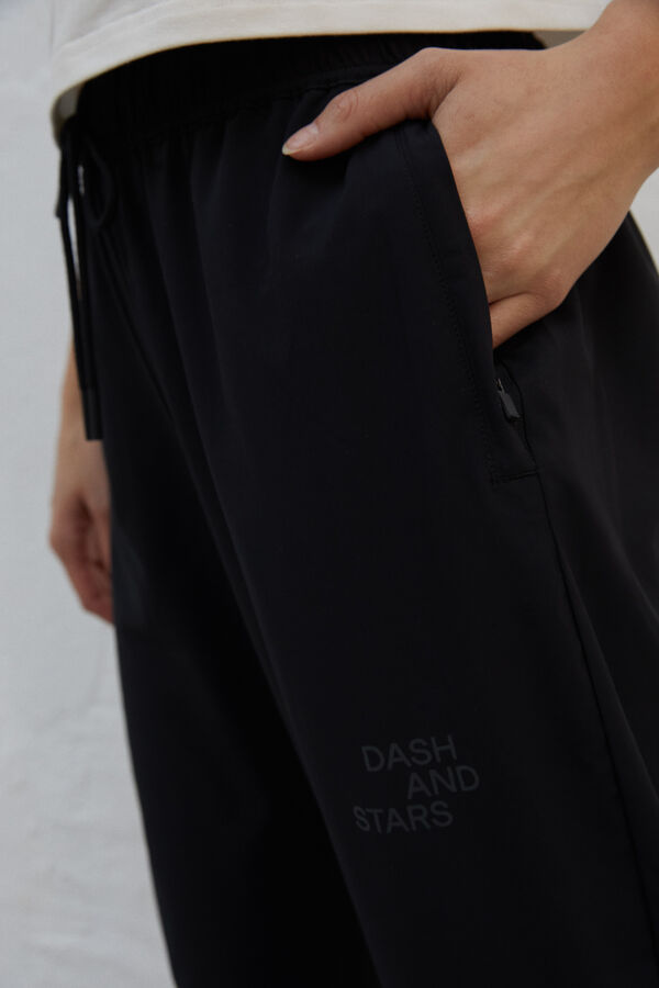 Dash and Stars Black jogger trousers fekete