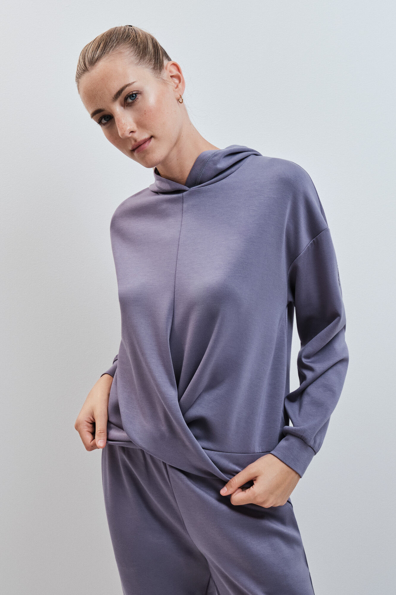 Dash and Stars Blue soft touch hooded sweatshirt