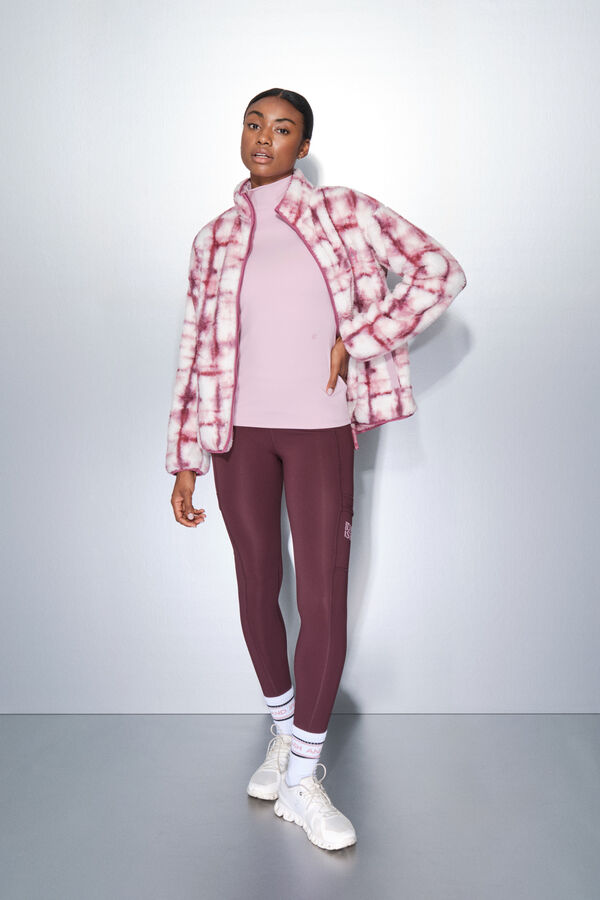 Dash and Stars Leggings THERMAL violets rose