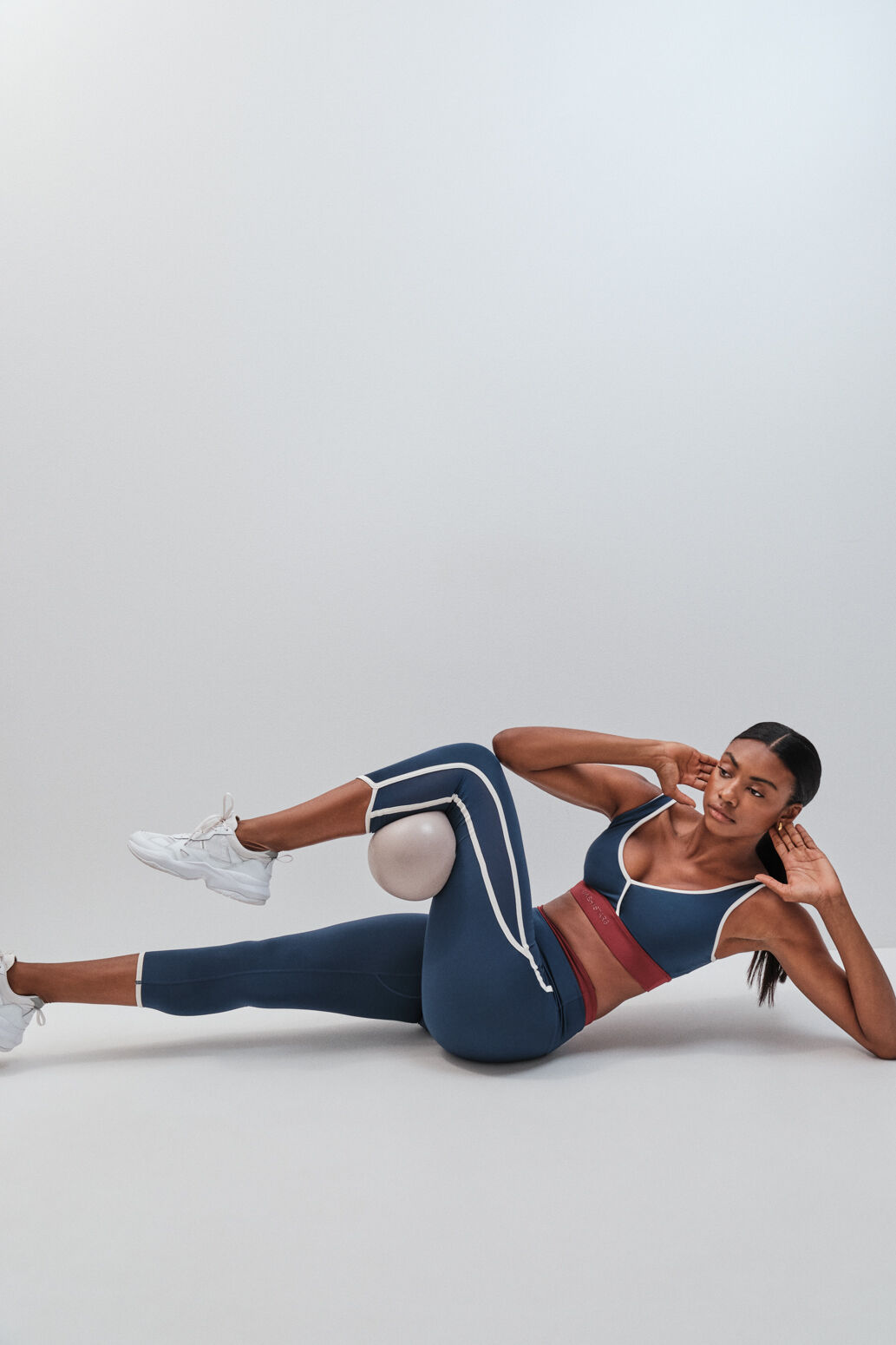 Dash and Stars Leggings crop 4D STRETCH azul oscuro
