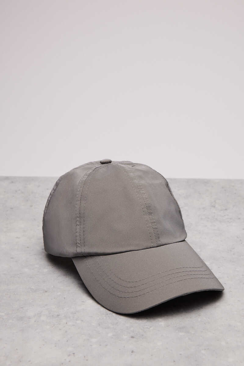 Dash and Stars Water repellent silver cap grey