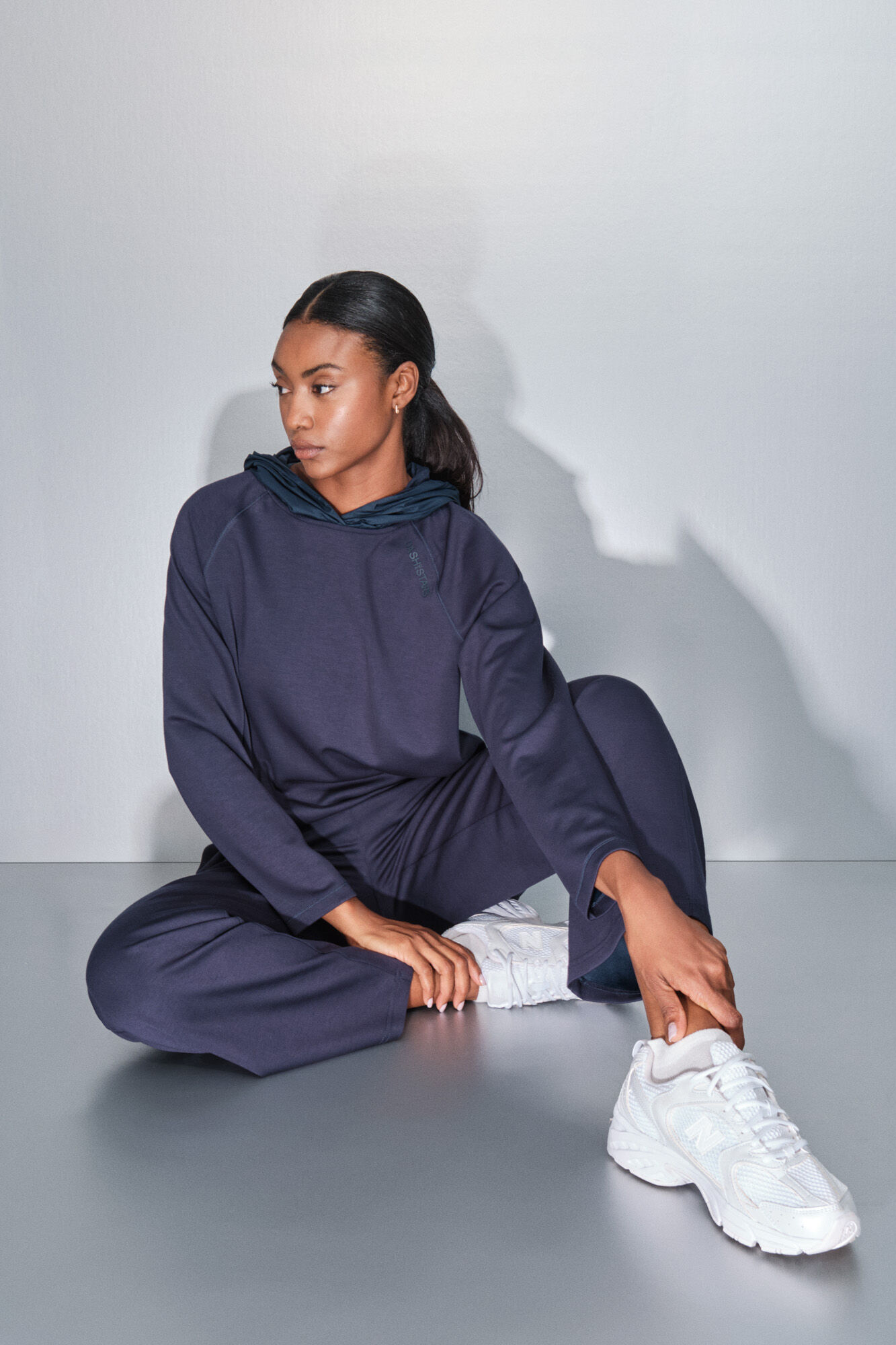 Dash and Stars Dark blue soft touch sweatshirt