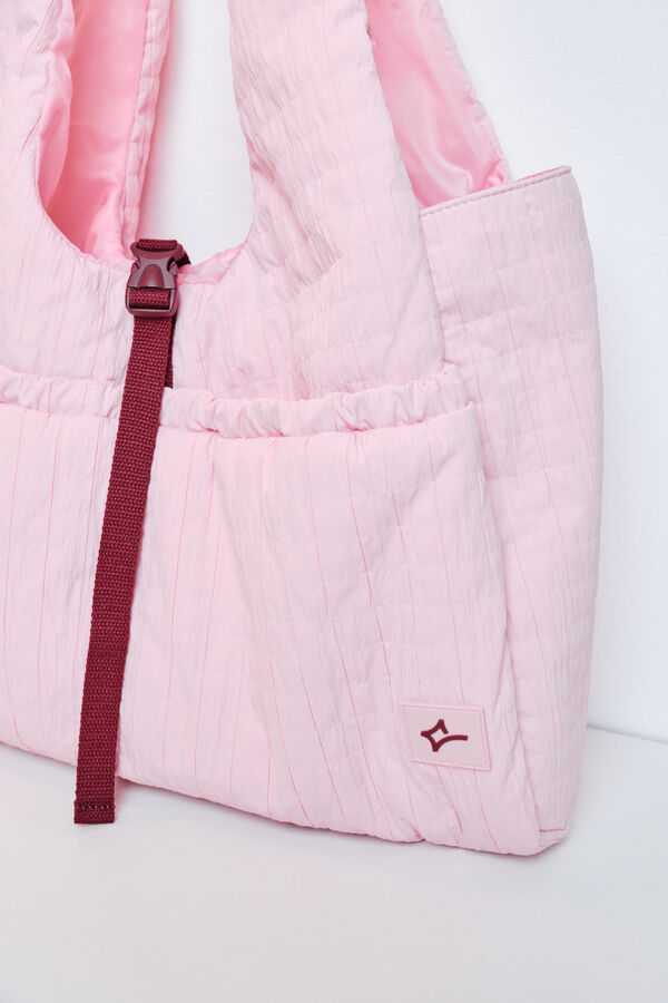 Dash and Stars Pink nylon sports bag pink