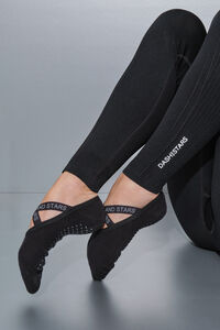 Dash and Stars  Schwarze Socken aus Baumwolle