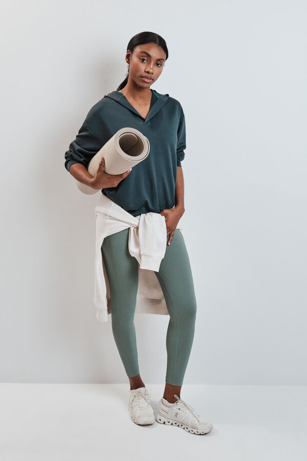 Dash and Stars Green long leggings SEAMLESS COMFORT green