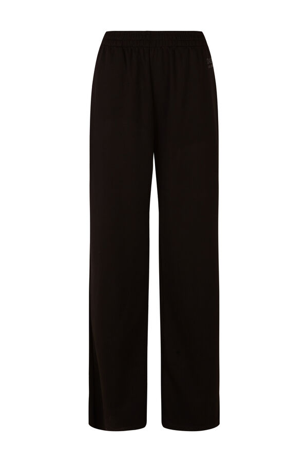 Dash and Stars Crne duge pantalone meke na dodir black