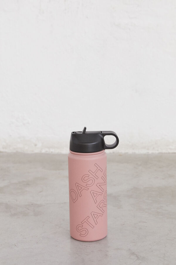Dash and Stars Pink stainless steel bottle pink