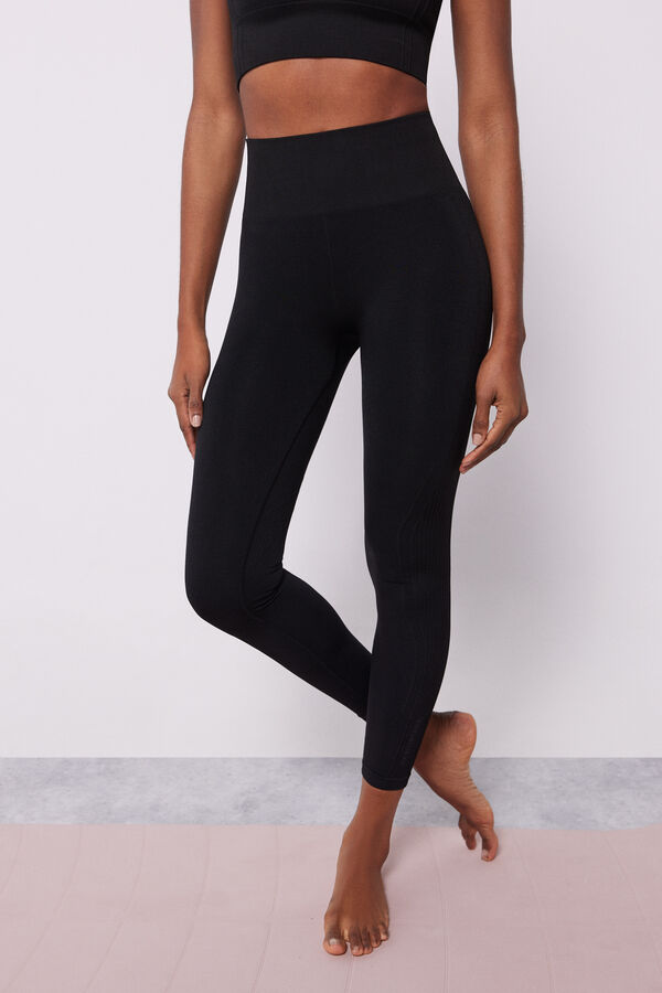 Leggings de algodón para mujer, leggings de yoga negros, regalo para su  ropa de salón