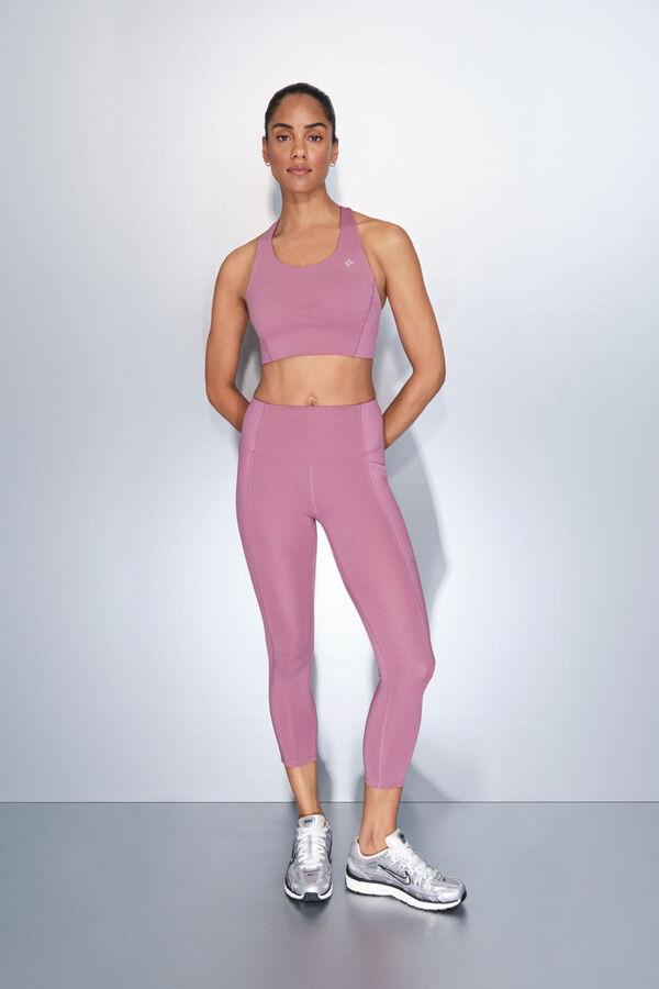 Dash and Stars Legging court rose 4D STRETCH rose