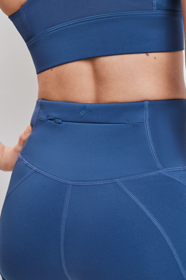 Dash and Stars Blue cycling leggings 4D STRETCH blue