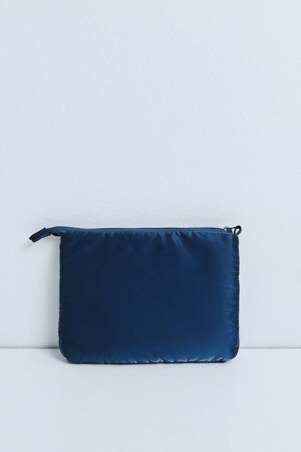 Dash and Stars Blue metallic mini crossbody bag blue