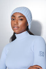 Dash and Stars Baby blue jersey-knit beanie blue