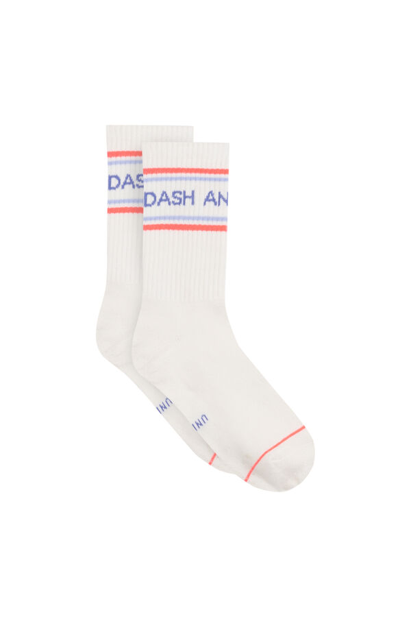 Dash and Stars 3-pack technical socks white