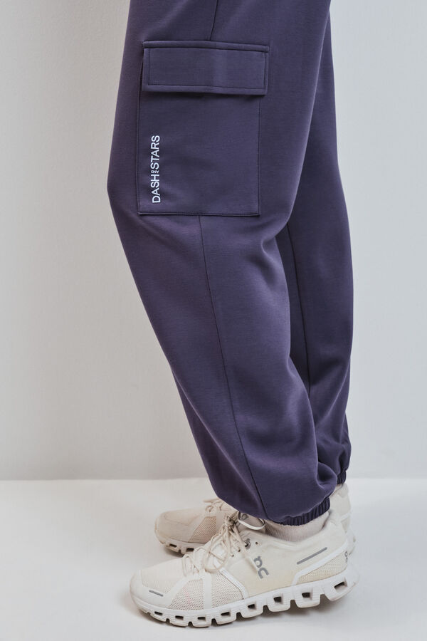 Dash and Stars Pantal&oacute;n largo ancho gris gris