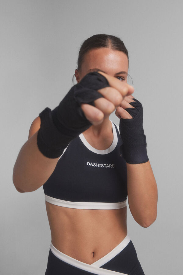 Dash and Stars 4D STRETCH fekete sportmelltart&oacute; fekete