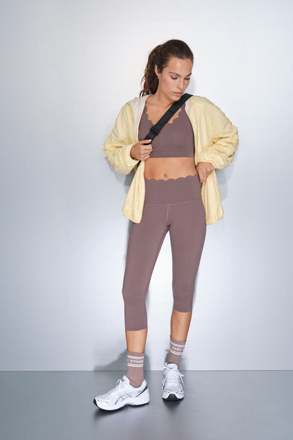 Dash and Stars Legging compressif pirate marron nude