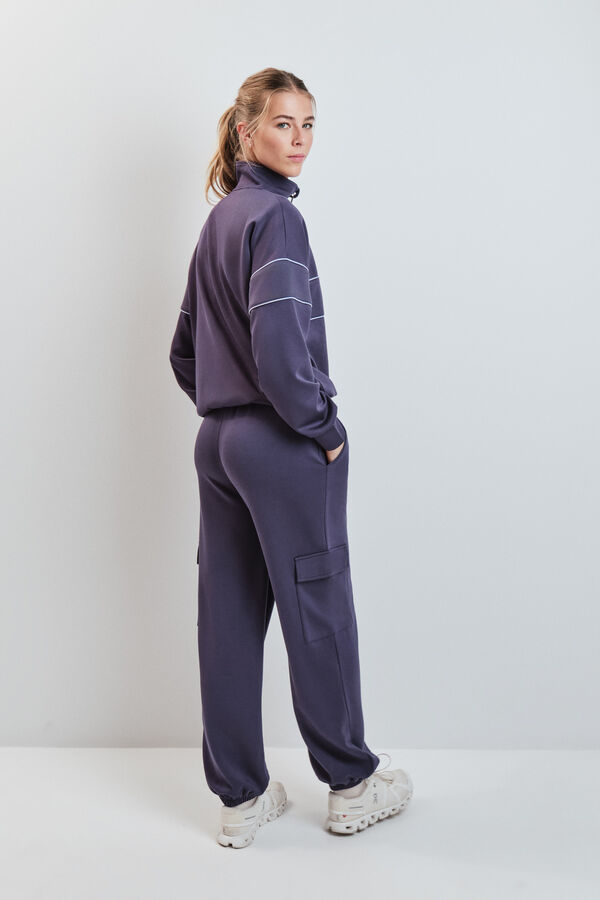 Dash and Stars Grey high neck zip fastening jacket grey