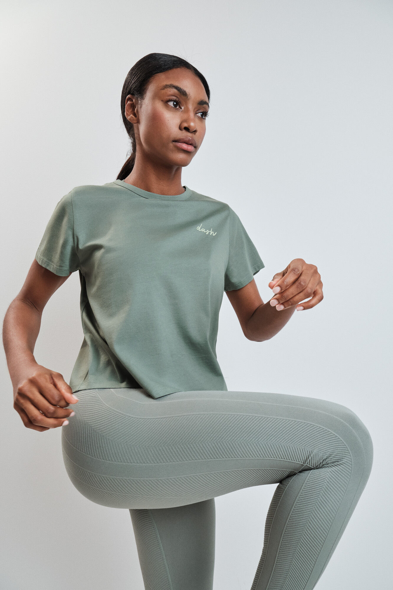 Dash and Stars Green extra soft short sleeve T-shirt