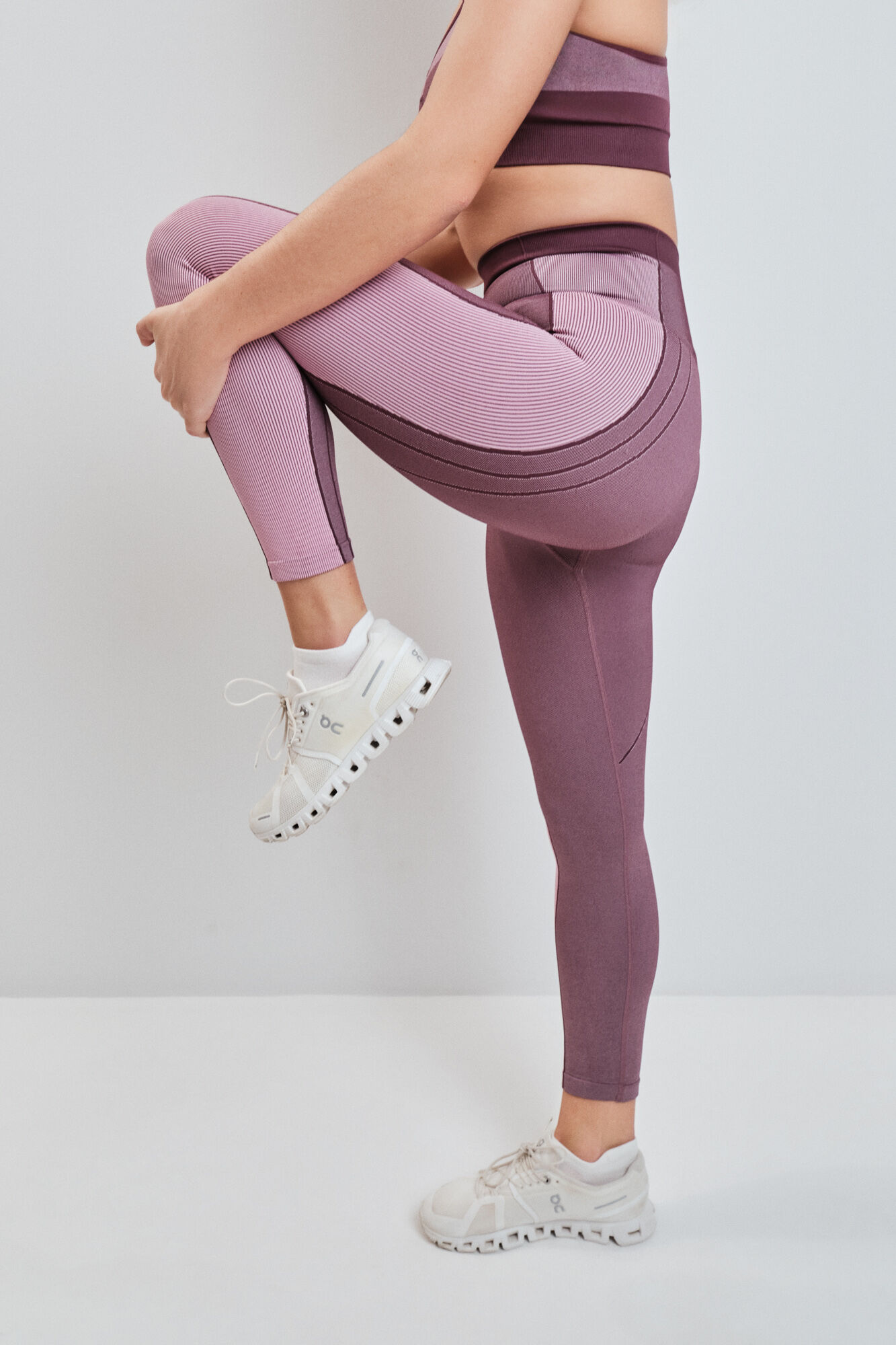 Dash and Stars Rosa kurze Leggings SEAMLESS COMFORT