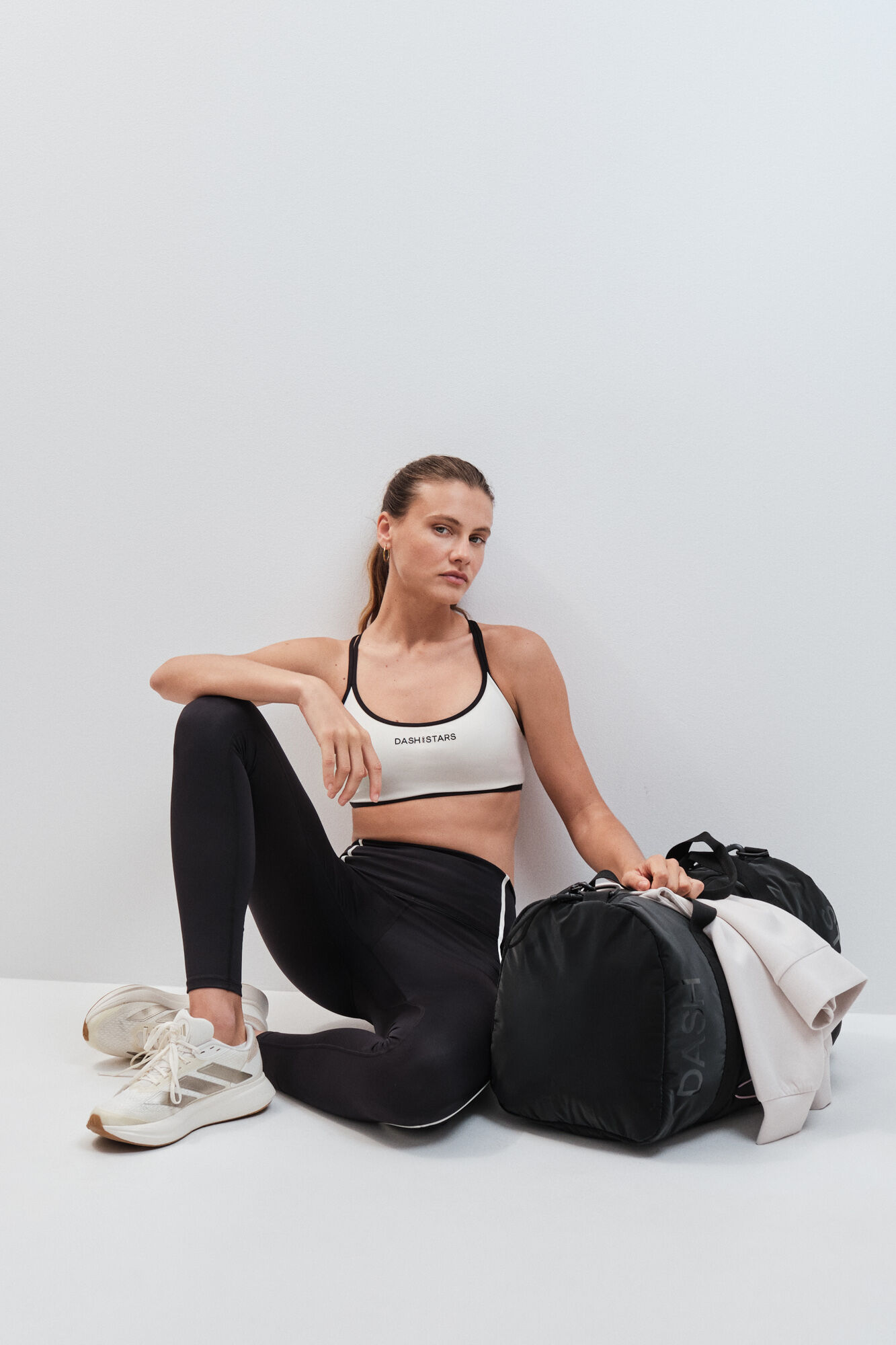 Dash and Stars Black 4D STRETCH long leggings