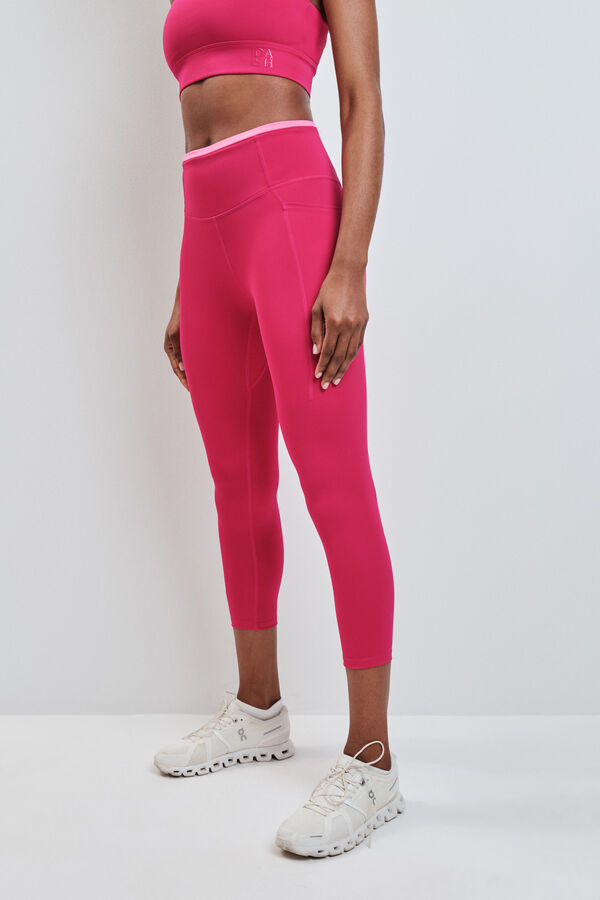 Dash and Stars Legging court 4D STRETCH rose rose