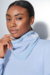 Dash and Stars Baby blue fleece bandana