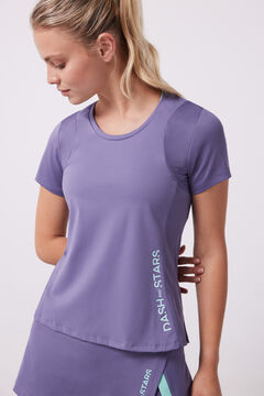 Dash and Stars Lilac breathable T-shirt pink