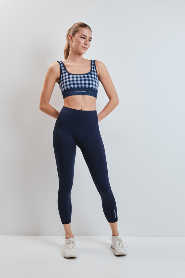 Dash and Stars Sujetador deportivo SEAMLESS COMFORT vichy azul azul