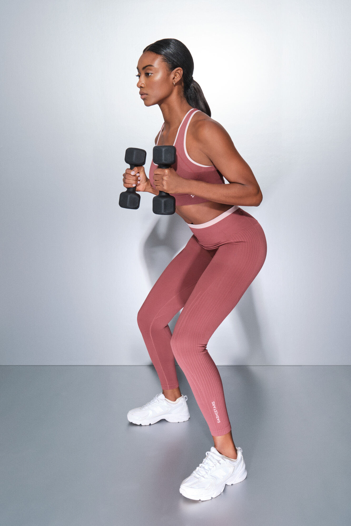 Dash and Stars SEAMLESS COMFORT pink long leggings