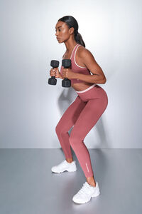 Dash and Stars Bešavne udobne ružičaste duge helanke