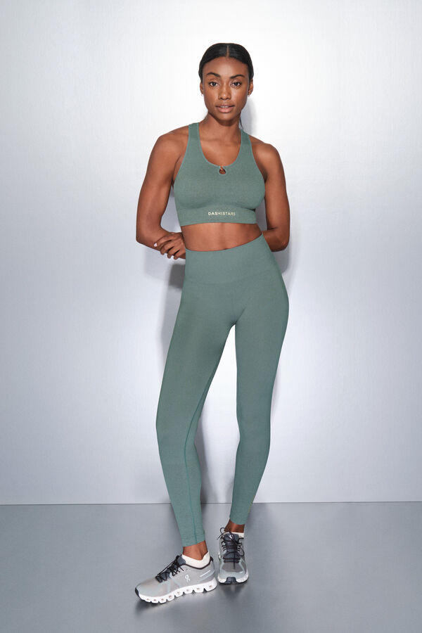 Dash and Stars SEAMLESS COMFORT green sports bra green