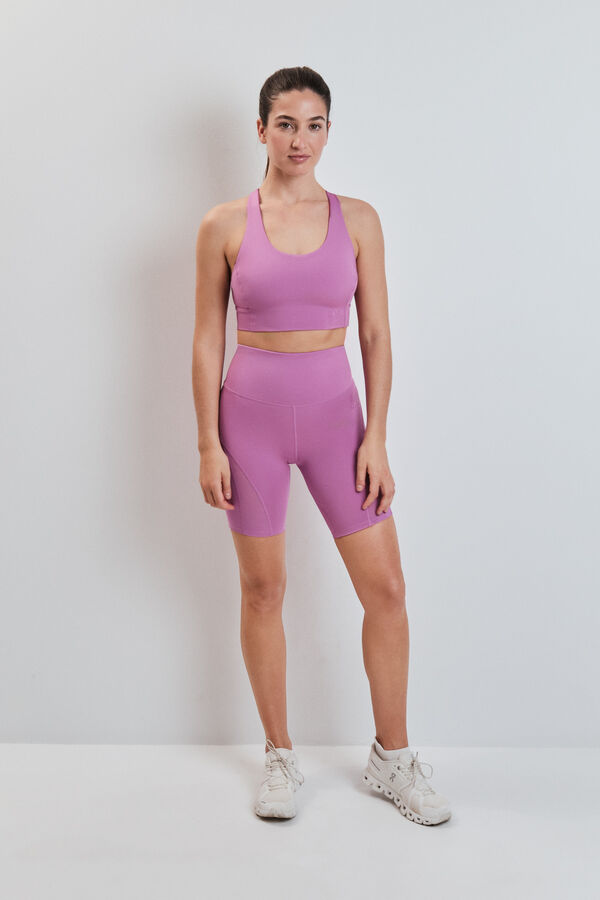 Dash and Stars Leggings 4D STRETCH ciclista rosa rosa