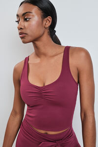 Dash and Stars Burgundy sports top SOFT MOVE