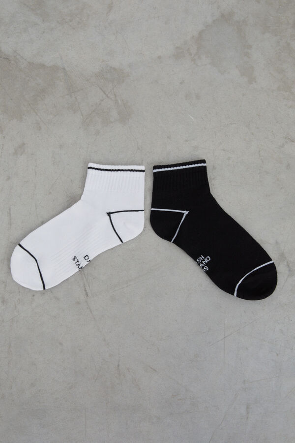 Dash and Stars Pakiranje od 3 para kratkih tehničkih čarapa black
