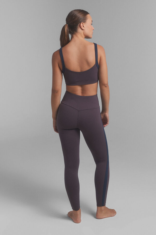 Dash and Stars Legging marron SOFT MOVE. Collaboration spéciale @ffitcoco nude